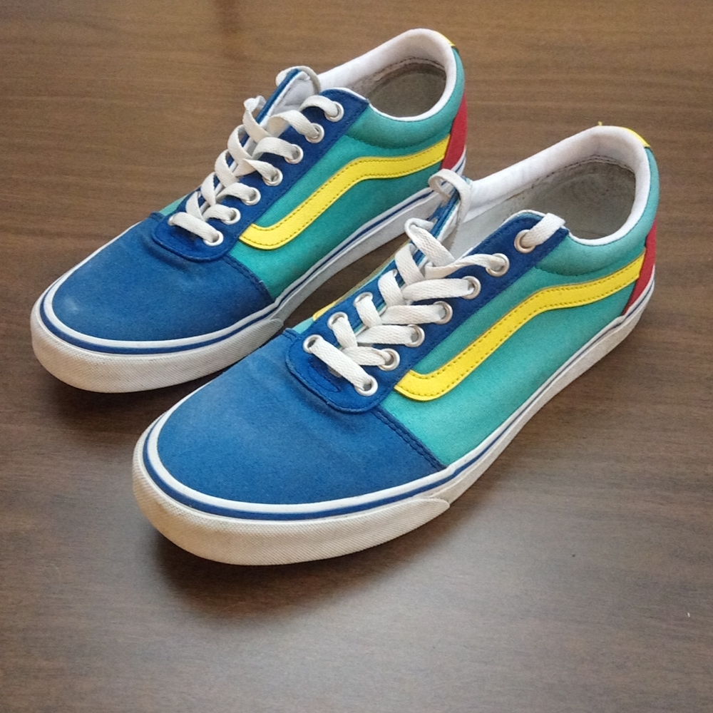 Vans Color Block Lace Up Sneaker Shoes